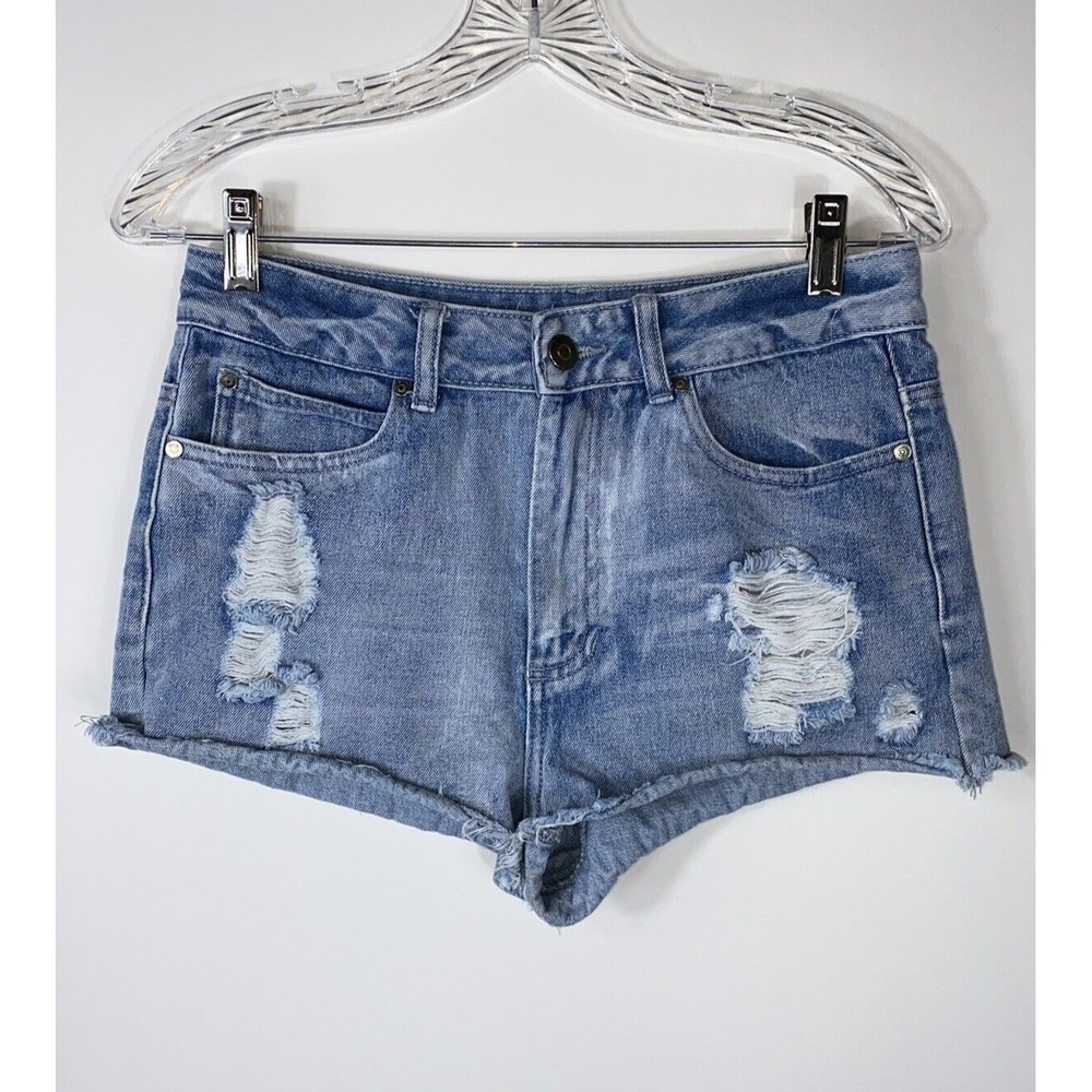 Denim Co Hot Pant Denim Shorts Us Womens Size 6 Uk Size 10 Inseam 1-1.5 Inches